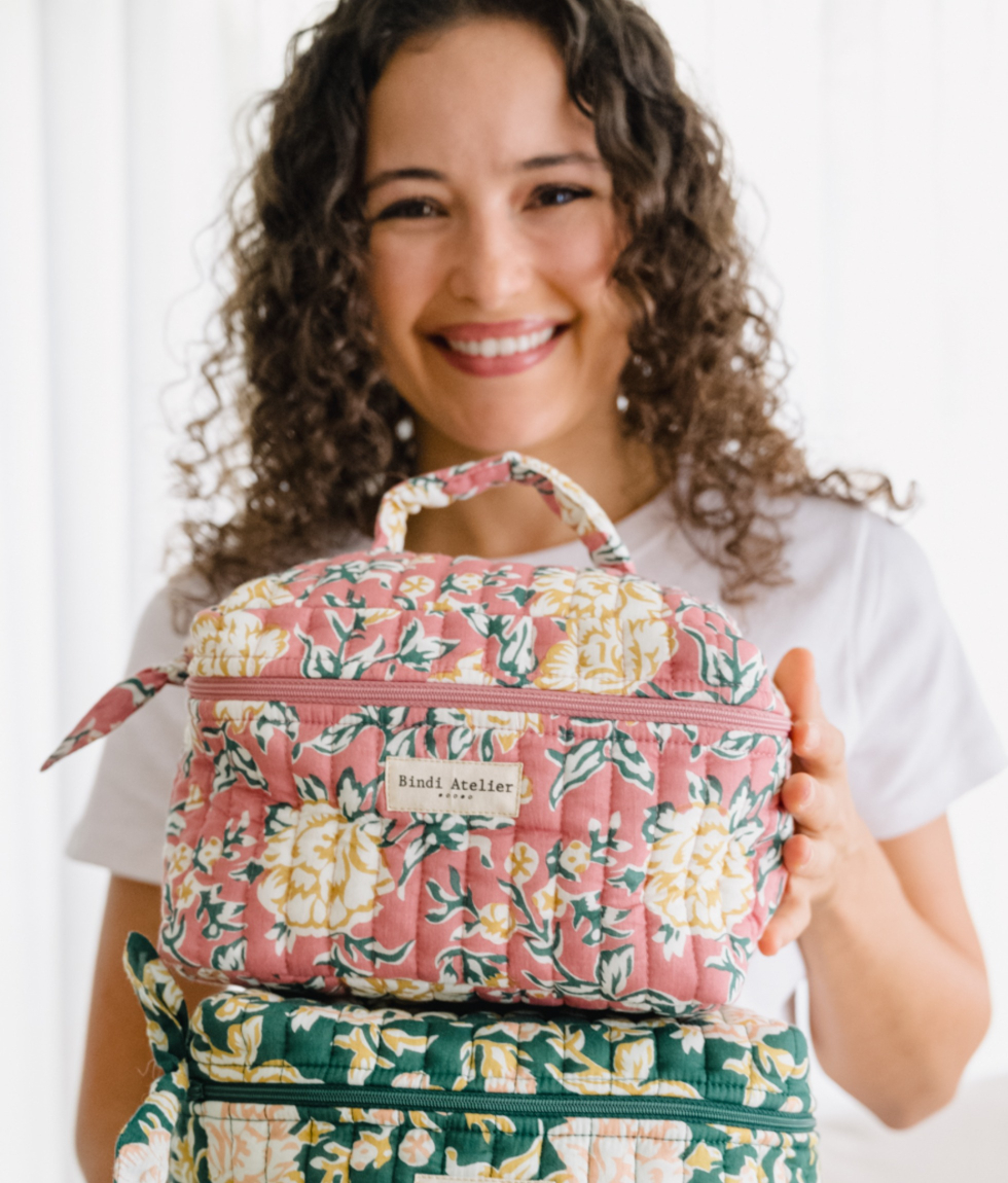 Trousse vanity - Bouquet du matin Dahlia