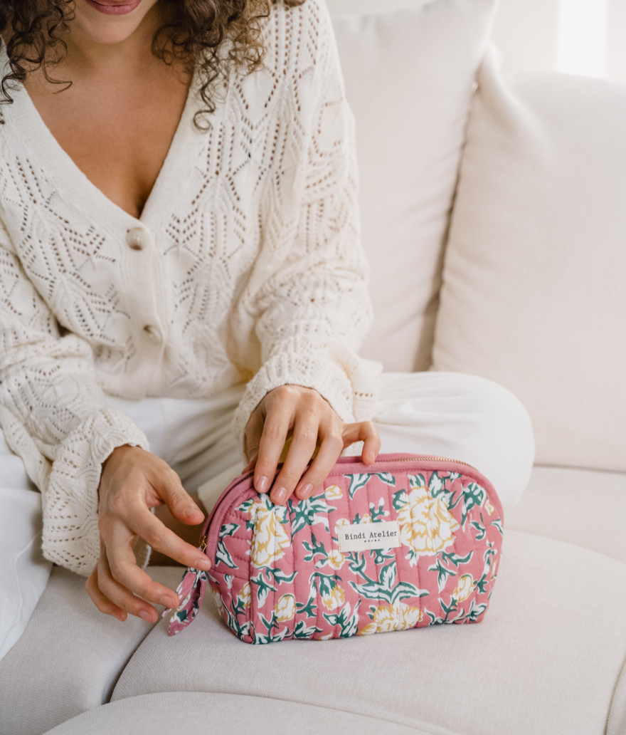 Make up bag - Bouquet du matin Dahlia
