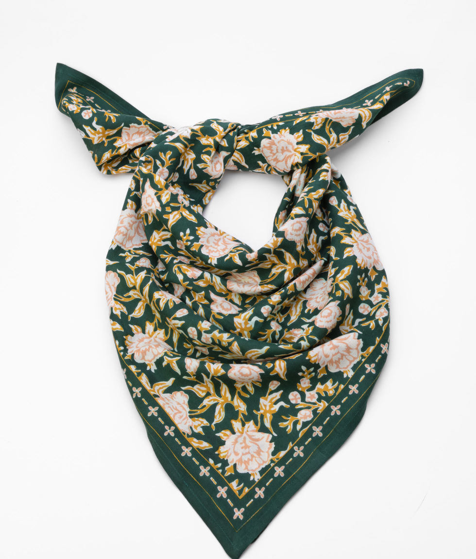 Large Indian Scarf - Garda Bleuet