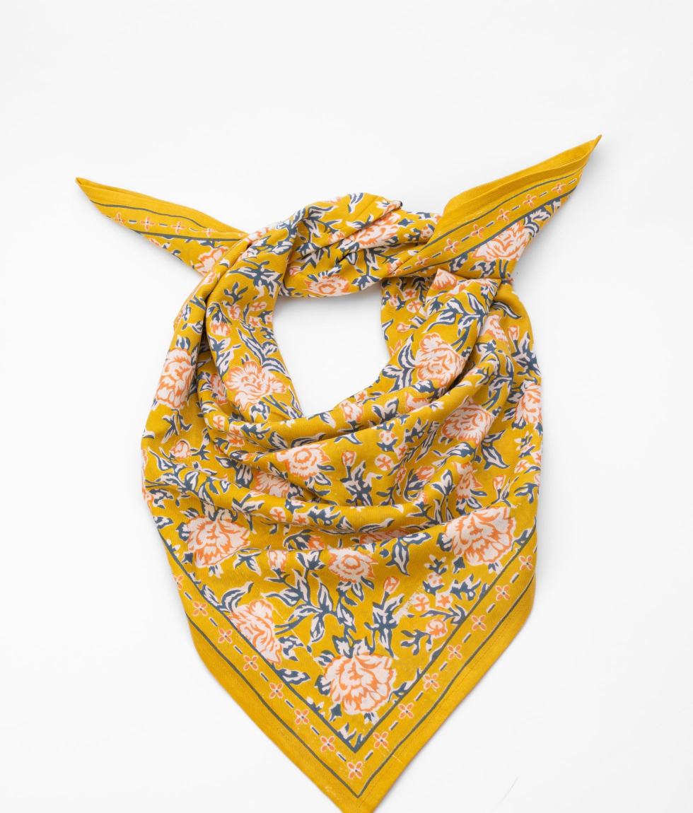 Large Indian Scarf - Garda Bleuet