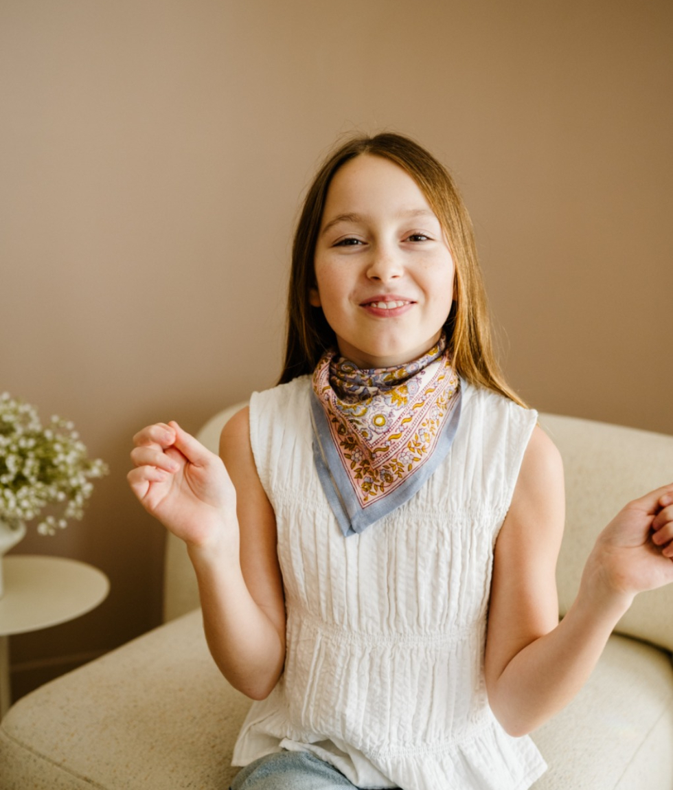 Petit foulard - Garda Bleuet