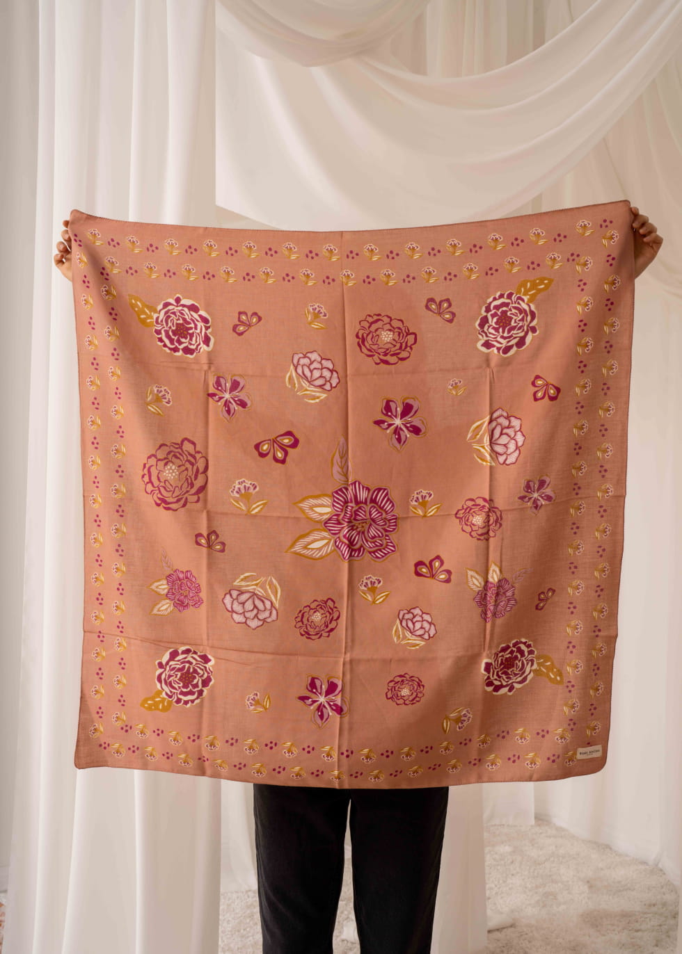 Guru-Shop BABA Foulard Lunghi Benares Fin - Motifs Mythologie Hindoue, Viscose Légère, Rose, Homme/Femme, Taille Unique