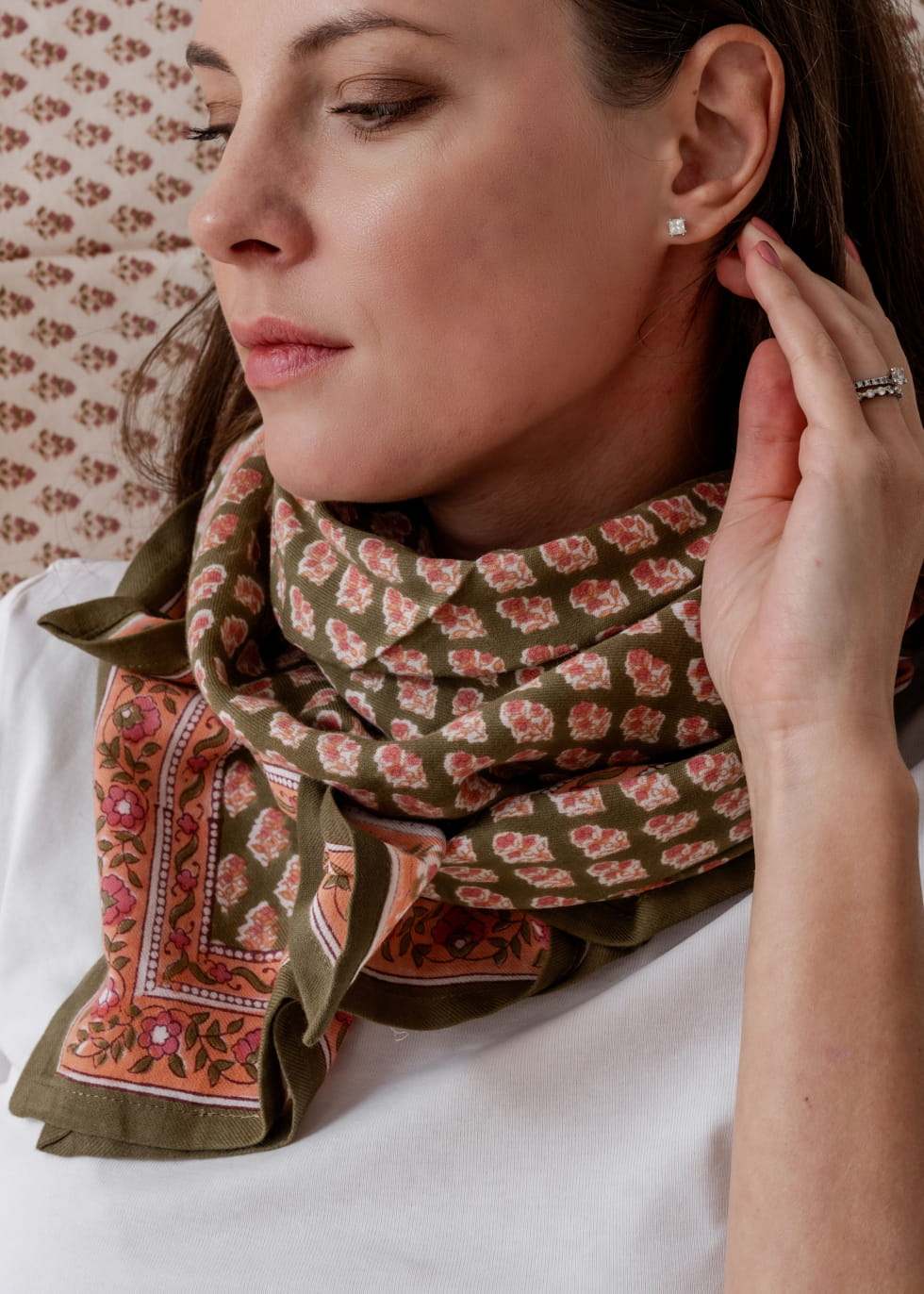 Bindi Atelier Foulard Indien Soie Foulard Goa Sorbet – Bindi